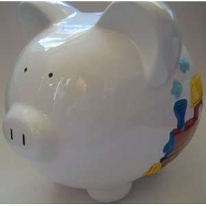  Large Choo Choo Train Ceramic Piggy Bank Toys & Games