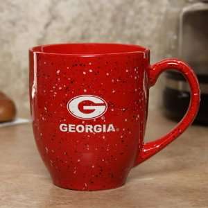 NCAA Georgia Bulldogs 16oz. Red Speckled Bistro Mug  