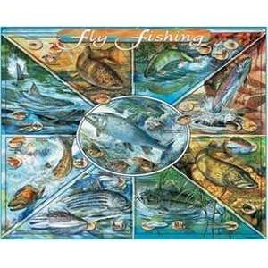  White Mountain Puzzles Fly Fishing 1000 Piece Jigsaw 
