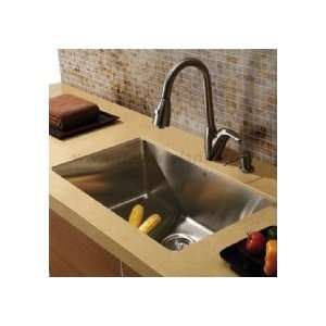  Vigo Industries 32 x 19 Single Bowl Kitchen Sink with 