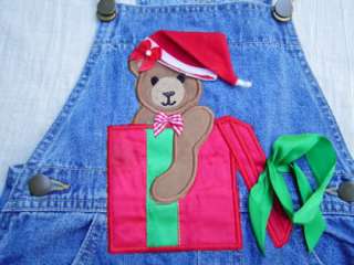 Greggy Girls Beary Christmas Overalls Holiday size 3  