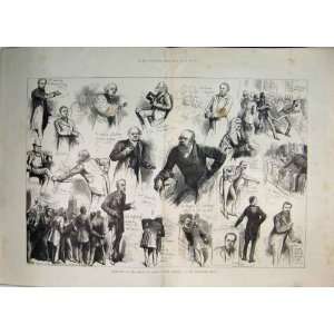   1884 House Lords Sketches Debates Franchise Bill Men