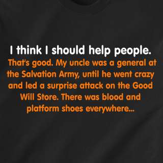 uncle was a general at the Salvation Army Funny T Shirt  