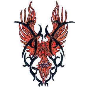 Fire Flame Phoenix Flight Awesome Tribal Iron on Patch  