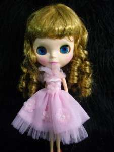 Big Head 12 Blybe Basaak 4 Color Changing eyes Doll Curly gold hair 
