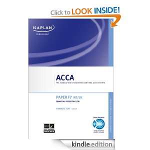 ACCA Complete Text   F7 INT / UK Financial Reporting [Kindle Edition]