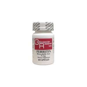  Ferritin Bioavailable Iron 5 mg 60 Caps by Cardiovascular 