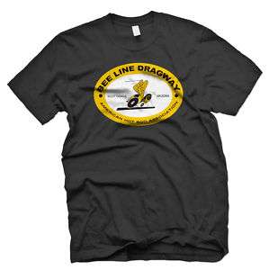 BEE LINE DRAGWAY 1964 STYLE HOT ROD DRAGSTER T SHIRT  