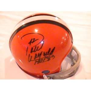  PAUL WARFIELD SIGNED AUTOGRAPHED MINI HELMET CLEVELAND BROWNS 
