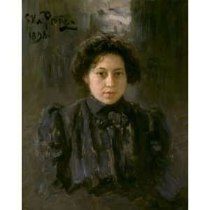   Print Repin Portrait of the artist s daughter Nadezhda