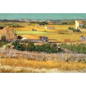  HARVEST LANDSCAPE FARM BY VICENT VAN GOGH SMALL POSTER 