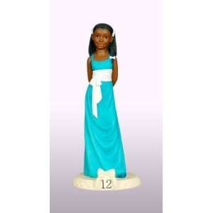   African American Figures Figurine Birthday Girl Age 12