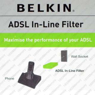 BELKIN ADSL In Line Filter 4 ADSL2 ADSL2+ Router Modem  