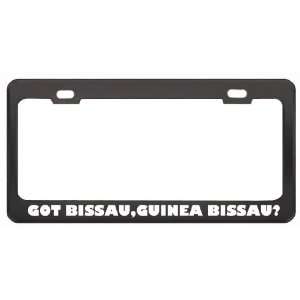 Got Bissau,Guinea Bissau? Location Country Black Metal License Plate 