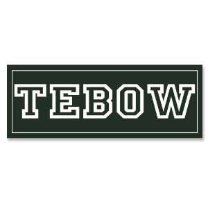  Tebow   New York Jets Green   Bumper Sticker Everything 