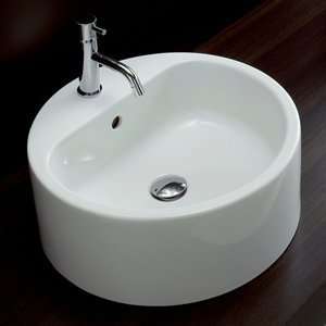  Bissonnet 22100 Form Vessel Sink, White