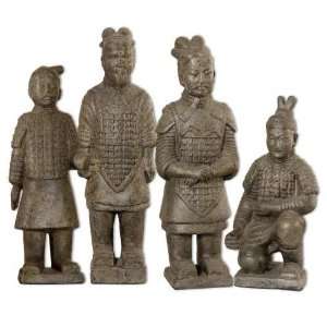 UT17063   Chinese Terra Cotta Army Replica   Set of Four  