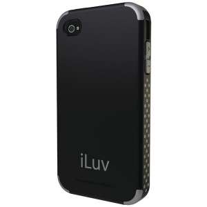 A88 Brand New iLuv Regatta Dual Layers Hard+Rubber Case for iPhone 4 