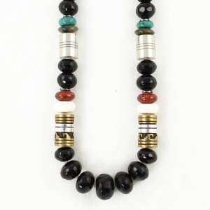   and Gold 30 Necklace by Native American Artist Tommy Singer, #7683