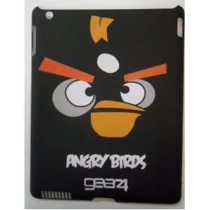  Angry Birds Pattern Matte Hard Plastic Case for iPad 2 (BLACK BIRD 