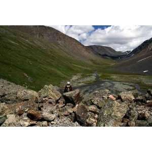  Hiking in the Altai Mountains   Peel and Stick Wall Decal 