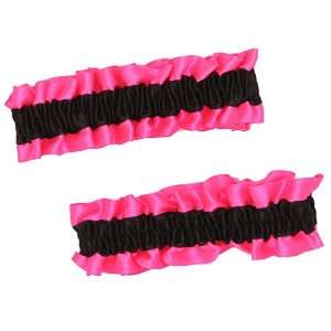  Black and Pink Garter Set 