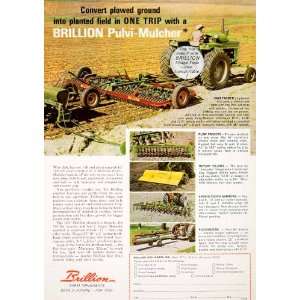 1966 Ad Brillion Farm Implements Wisconsin Farmer Iowa 