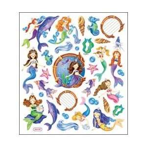   Stickers Mystical Mermaids; 6 Items/Order Arts, Crafts & Sewing
