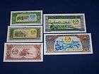 laos bank notes set of 5 different unci rculated returns