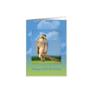  Birthday, 93rd, Rough Legged Hawk Card Toys & Games