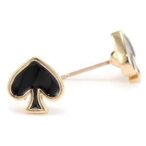    Kate Spade New York Spade to Spade Black Stud Earrings Jewelry