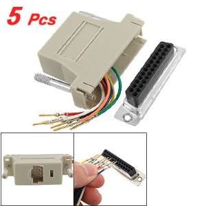   Pin Male to RJ45 Modular Adapter Connector Extender 5 Pcs Electronics