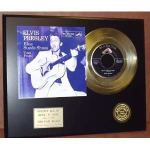   Record Outlet Elvis Presley 24kt Gold 45 Display