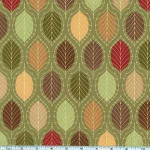  45 Wide Lindsay Leaves Oregano Fabric By The Yard Arts 