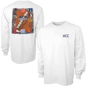  ACC Football White Long Sleeve T shirt