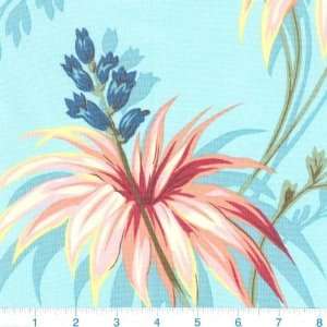   Bliss Singapore Palm Turquoise Fabric By The Yard Arts, Crafts