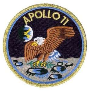 Apollo 11 First Manned Mission to the Moon Logo 4 Round Embroidered 