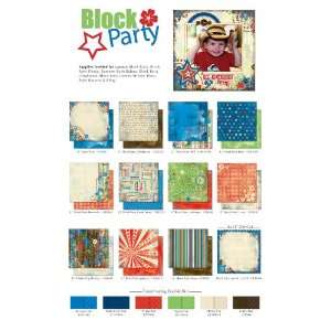 Block Party Paper and Double Dot Bundle (36 pieces) by Bo Bunny