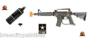 New Tippmann US ARMY Alpha Black tactical (camo) M16 paintball gun 