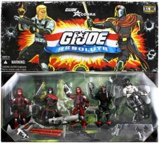 Joe vs. Cobra Resolute 5 Pack GI Joe Action Figure Toy Set  