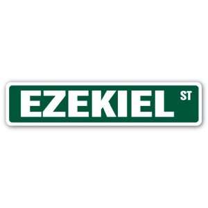  EZEKIEL Street Sign name kids childrens room door bedroom 