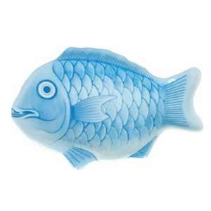    12 Fish Shape Melamine Platter  Blue Color