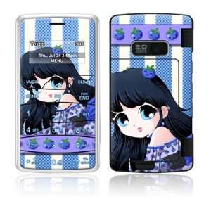 Blueberry Girl Design Protective Skin Decal Sticker for LG enV2 VX9100 