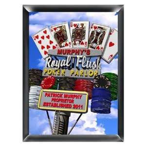  Marquee Daytime Royal Flush Personalized Traditional Sign 