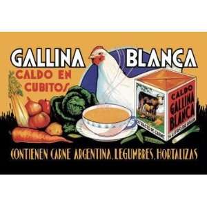  Exclusive By Buyenlarge Gallina Blanca 12x18 Giclee on 