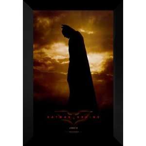   Batman Begins 27x40 FRAMED Movie Poster   Style A 2005
