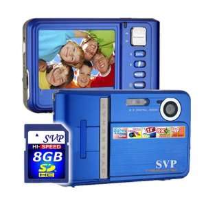  SVP NEW 9MP Blue Digital Camera+ Video Recorder+8X Zoom 