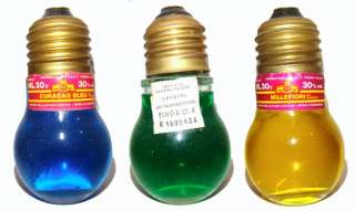 Very rare Bulb Liqueur collector 30ml Mini Set Vintage  