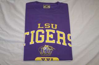 LSU TIGERS Big and Tall Full Logo T Shirt sz XL 1X TALL  
