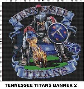 NFL Tennessee Titans Mascot cross stitch pattern  